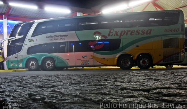 Expressa Turismo 55440 na cidade de Ribeirão Vermelho, Minas Gerais, Brasil, por Pedro Henrique Gumercindo da Silva. Número da foto: #1737010.