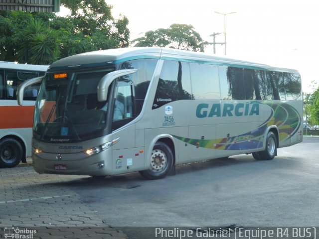 Viação Garcia 7456 na cidade de Bauru, São Paulo, Brasil, por Phelipe Gabriel Campos de Souza. ID da foto: 1735110.