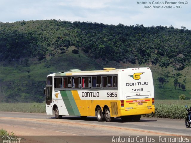 Empresa Gontijo de Transportes 5855 na cidade de João Monlevade, Minas Gerais, Brasil, por Antonio Carlos Fernandes. Número da foto: #1735178.
