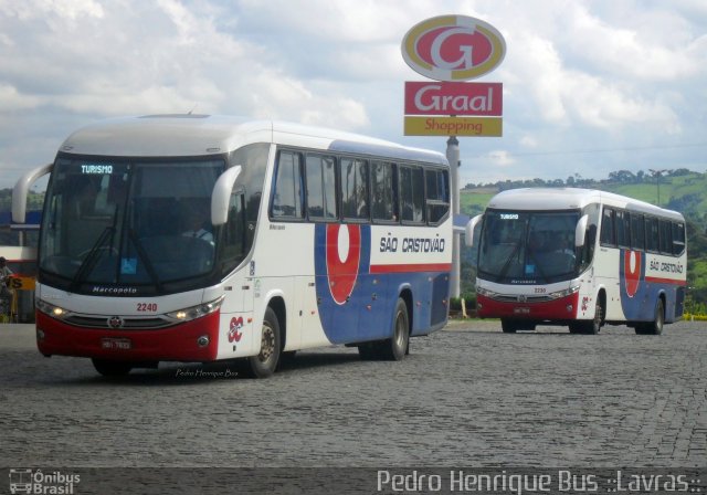 Viação São Cristóvão 2240 na cidade de Ribeirão Vermelho, Minas Gerais, Brasil, por Pedro Henrique Gumercindo da Silva. ID da foto: 1735414.