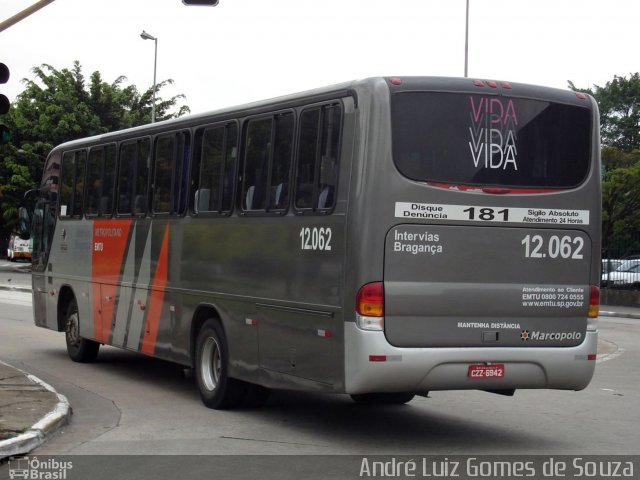 Auto Viação Bragança Metropolitana > Viação Raposo Tavares 12.062 na cidade de São Paulo, São Paulo, Brasil, por André Luiz Gomes de Souza. Número da foto: #1738670.