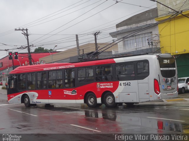 Himalaia Transportes > Ambiental Transportes Urbanos 4 1542 na cidade de São Paulo, São Paulo, Brasil, por Felipe Vitor Paixão Vieira. ID da foto: 1737499.