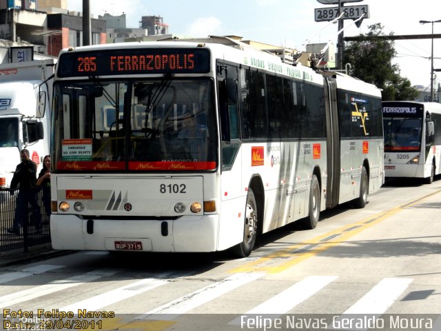 Metra - Sistema Metropolitano de Transporte 8102 na cidade de São Bernardo do Campo, São Paulo, Brasil, por Felipe Navas Geraldo Moura . Número da foto: #1739138.