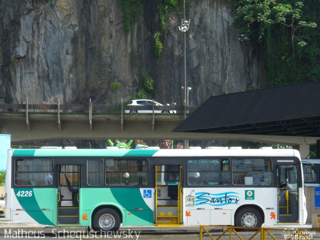 Viação Piracicabana Santos 4226 na cidade de Santos, São Paulo, Brasil, por Matheus  Scheguschewsky. ID da foto: 1740430.