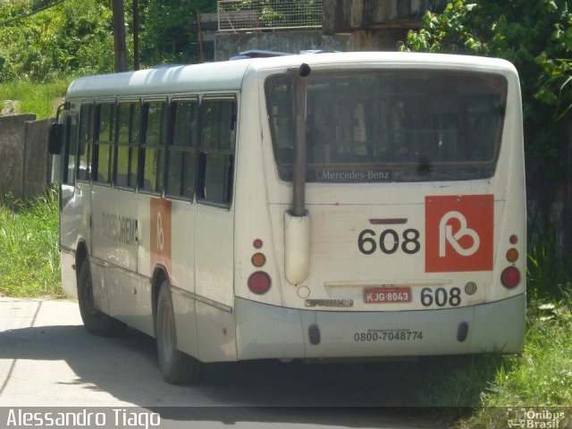 Borborema Imperial Transportes 608 na cidade de Jaboatão dos Guararapes, Pernambuco, Brasil, por Alexandro Tiago. Número da foto: #1740046.