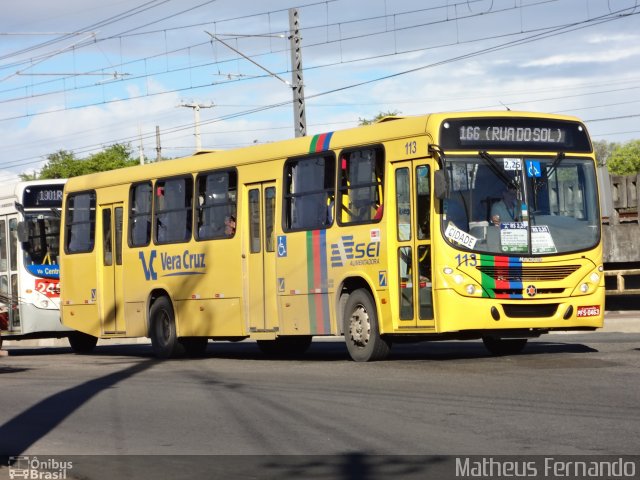 Expresso Vera Cruz 113 na cidade de Recife, Pernambuco, Brasil, por Matheus Fernando. Número da foto: #1740286.