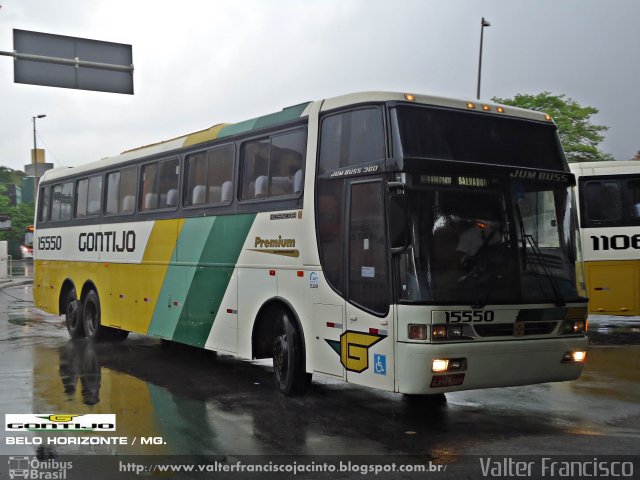 Empresa Gontijo de Transportes 15550 na cidade de Belo Horizonte, Minas Gerais, Brasil, por Valter Francisco. ID da foto: 1738887.