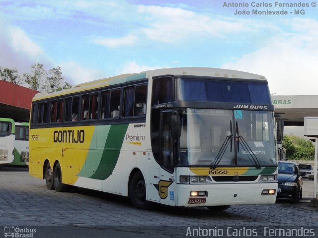 Empresa Gontijo de Transportes 15660 na cidade de João Monlevade, Minas Gerais, Brasil, por Antonio Carlos Fernandes. Número da foto: #1741293.