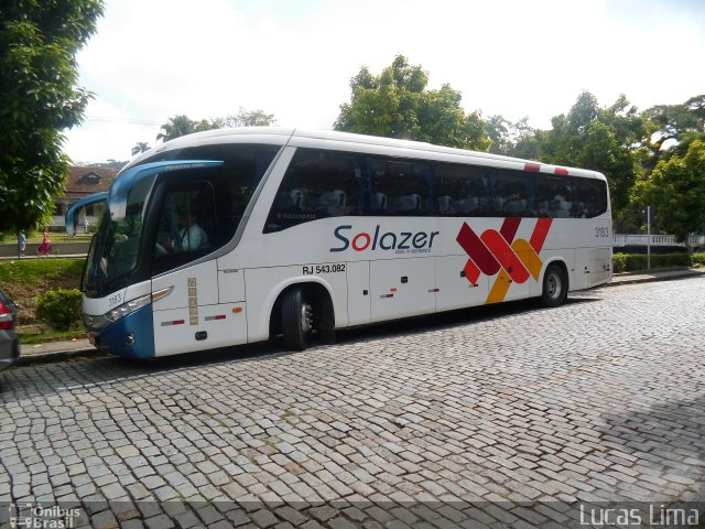 Solazer Transportes e Turismo 3183 na cidade de Petrópolis, Rio de Janeiro, Brasil, por Lucas Lima. Número da foto: #1742093.