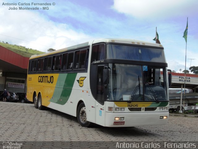 Empresa Gontijo de Transportes 11205 na cidade de João Monlevade, Minas Gerais, Brasil, por Antonio Carlos Fernandes. ID da foto: 1741288.