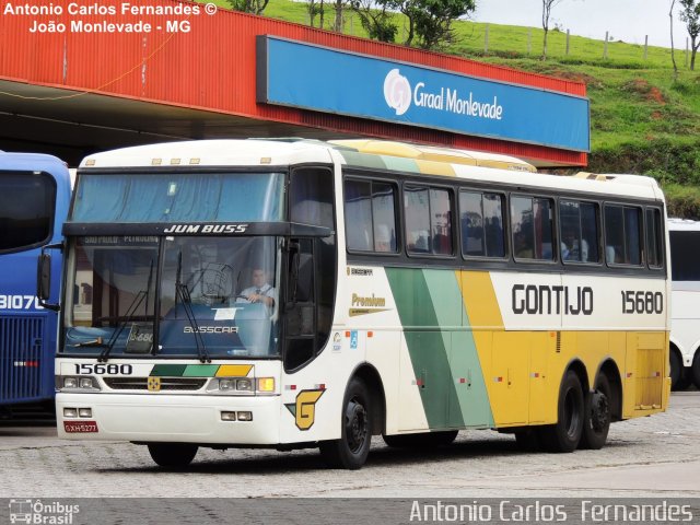 Empresa Gontijo de Transportes 15680 na cidade de João Monlevade, Minas Gerais, Brasil, por Antonio Carlos Fernandes. Número da foto: #1741295.