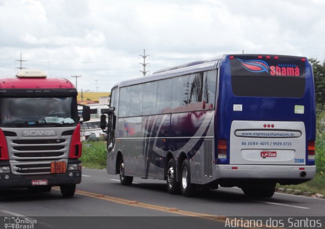 Expresso Shamá 33555 na cidade de Teresina, Piauí, Brasil, por Adriano dos Santos. Número da foto: #1742468.