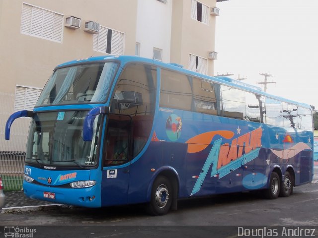Aratur Transporte e Turismo 2011 na cidade de Caldas Novas, Goiás, Brasil, por Douglas Andrez. Número da foto: #1741525.