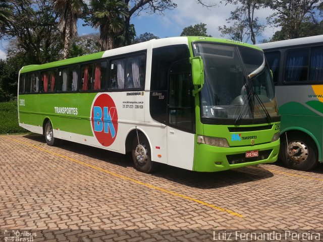 BK Transporte e Turismo 2800 na cidade de Brumadinho, Minas Gerais, Brasil, por Luiz Fernando Pereira. Número da foto: #1742148.