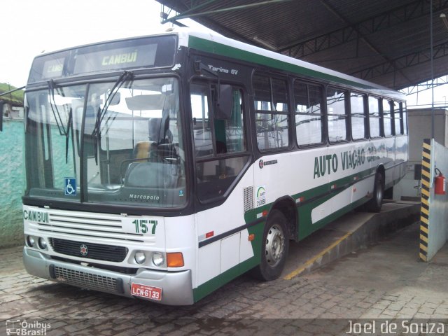 Auto Viação Cambuí 157 na cidade de Cambuí, Minas Gerais, Brasil, por Joel de Souza. ID da foto: 1707115.