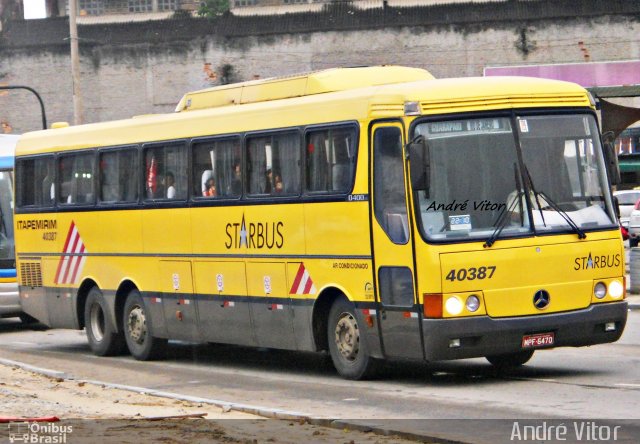 Viação Itapemirim 40387 na cidade de Rio de Janeiro, Rio de Janeiro, Brasil, por André Vitor  Silva dos Santos. ID da foto: 1706392.