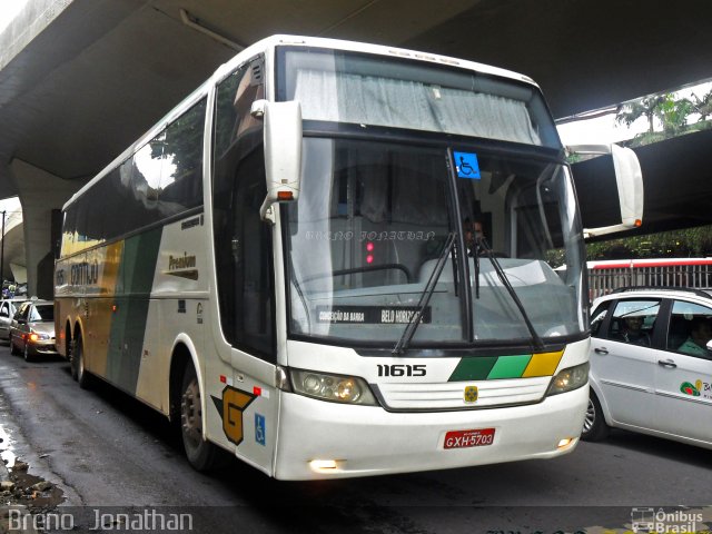 Empresa Gontijo de Transportes 11615 na cidade de Belo Horizonte, Minas Gerais, Brasil, por Breno  Jonathan. Número da foto: #1707407.