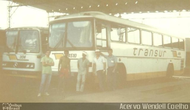Transur - Transporte Rodoviário Mansur 4510 na cidade de São João del Rei, Minas Gerais, Brasil, por Wendell Coelho. Número da foto: #1707457.