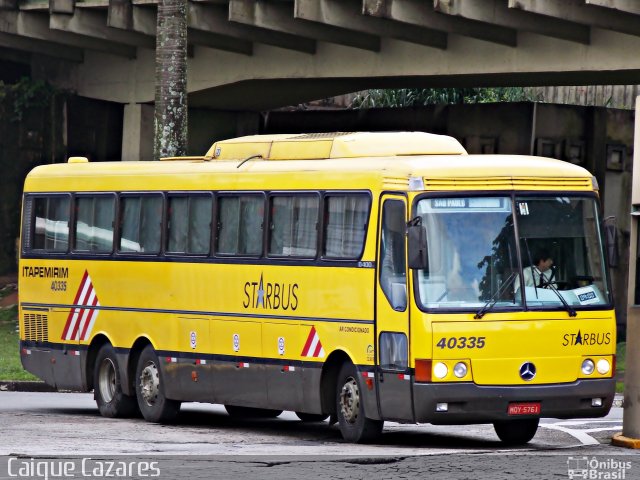 Viação Itapemirim 40335 na cidade de Santos, São Paulo, Brasil, por Caique Cazares. ID da foto: 1706379.