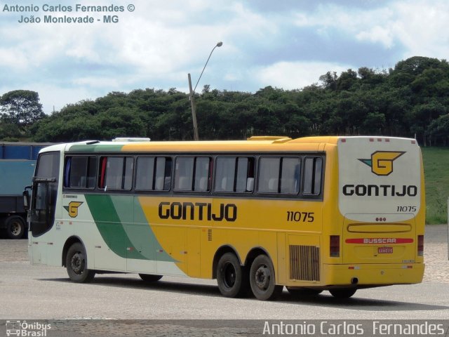 Empresa Gontijo de Transportes 11075 na cidade de João Monlevade, Minas Gerais, Brasil, por Antonio Carlos Fernandes. ID da foto: 1707599.