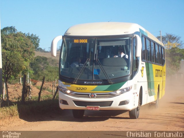 Empresa Gontijo de Transportes 3220 na cidade de São Domingos do Prata, Minas Gerais, Brasil, por Christian Fortunato. Número da foto: #1743635.