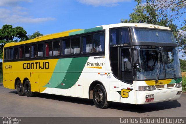 Empresa Gontijo de Transportes 15340 na cidade de Montes Claros, Minas Gerais, Brasil, por Carlos Eduardo Lopes. ID da foto: 1744563.