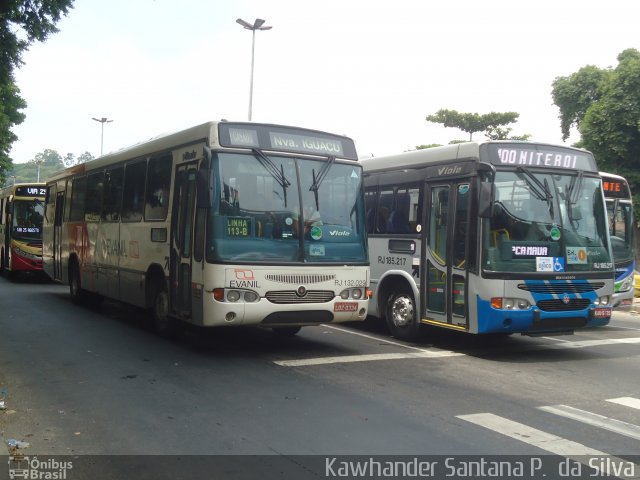 Evanil Transportes e Turismo RJ 132.029 na cidade de Rio de Janeiro, Rio de Janeiro, Brasil, por Kawhander Santana P. da Silva. Número da foto: #1744192.