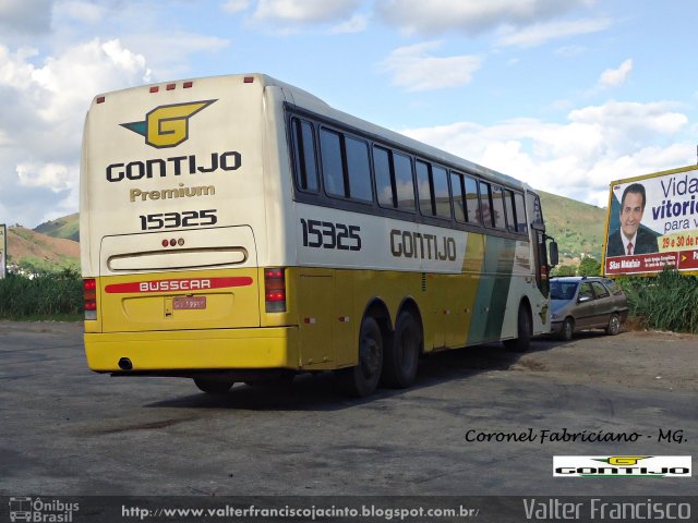 Empresa Gontijo de Transportes 15325 na cidade de Coronel Fabriciano, Minas Gerais, Brasil, por Valter Francisco. Número da foto: #1743542.