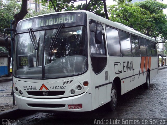 Evanil Transportes e Turismo RJ 132.007 na cidade de Rio de Janeiro, Rio de Janeiro, Brasil, por André Luiz Gomes de Souza. Número da foto: #1742895.