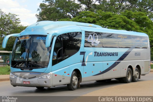 Transnorte - Transporte e Turismo Norte de Minas 85000 na cidade de Montes Claros, Minas Gerais, Brasil, por Carlos Eduardo Lopes. ID da foto: 1744543.