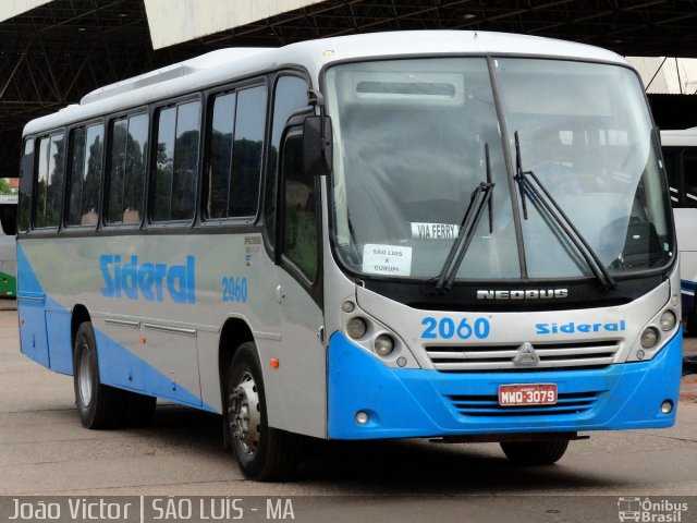 Sideral Transportes e Turismo 2060 na cidade de São Luís, Maranhão, Brasil, por João Victor. ID da foto: 1743420.