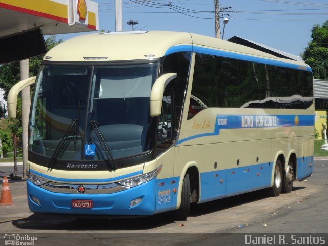 Viação Novo Horizonte 1030011 na cidade de Goiânia, Goiás, Brasil, por Daniel Rocha dos Santos. ID da foto: 1745436.