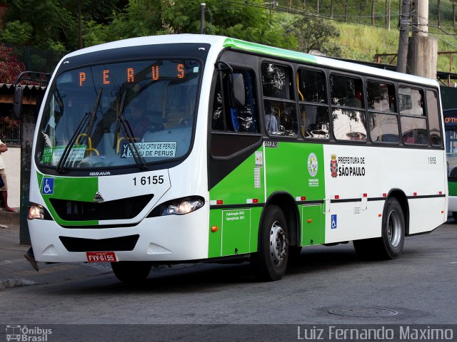 Transcooper > Norte Buss 1 6155 na cidade de São Paulo, São Paulo, Brasil, por Luiz Fernando Maximo. ID da foto: 1745640.