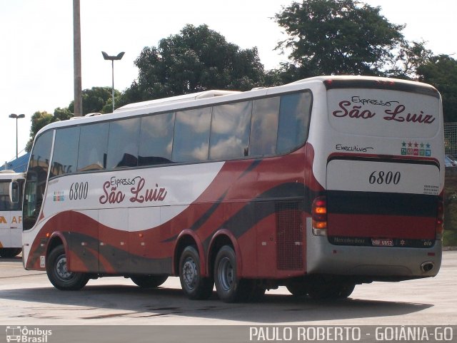 Expresso São Luiz 6800 na cidade de Goiânia, Goiás, Brasil, por Paulo Roberto de Morais Amorim. Número da foto: #1746336.