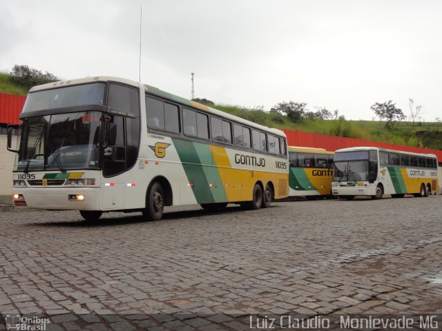 Empresa Gontijo de Transportes 11035 na cidade de João Monlevade, Minas Gerais, Brasil, por Luiz Claudio . Número da foto: #1745762.