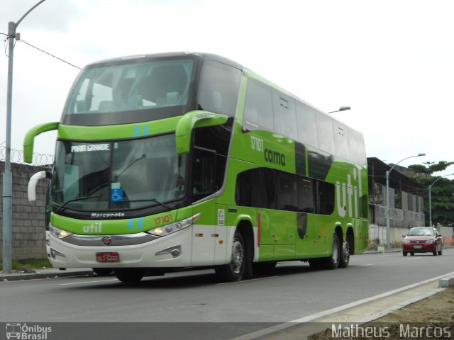 UTIL - União Transporte Interestadual de Luxo 17101 na cidade de Rio de Janeiro, Rio de Janeiro, Brasil, por Matheus  Marcos. Número da foto: #1747145.