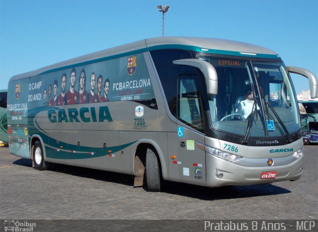 Viação Garcia 7286 na cidade de Londrina, Paraná, Brasil, por Cristiano Soares da Silva. ID da foto: 1748955.