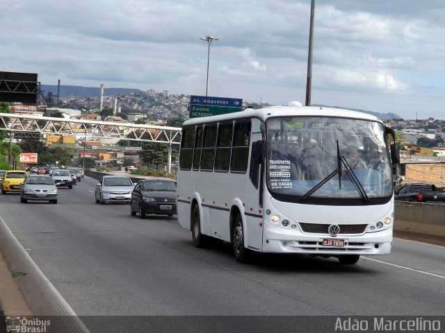 Ônibus Particulares DJB7698 na cidade de Belo Horizonte, Minas Gerais, Brasil, por Adão Raimundo Marcelino. Número da foto: #1749088.