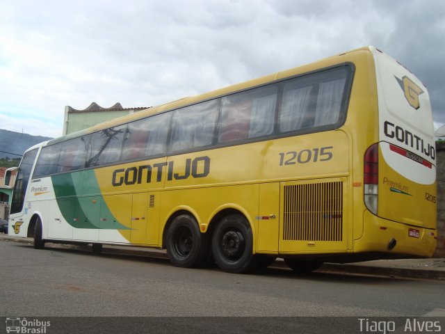 Empresa Gontijo de Transportes 12015 na cidade de Ouro Branco, Minas Gerais, Brasil, por Tiago  Alves. ID da foto: 1747207.