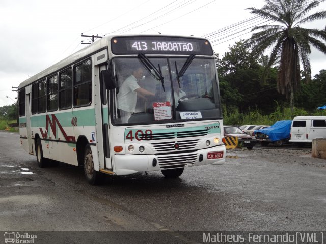 Viação Mirim 408 na cidade de Recife, Pernambuco, Brasil, por Matheus Fernando. Número da foto: #1748752.