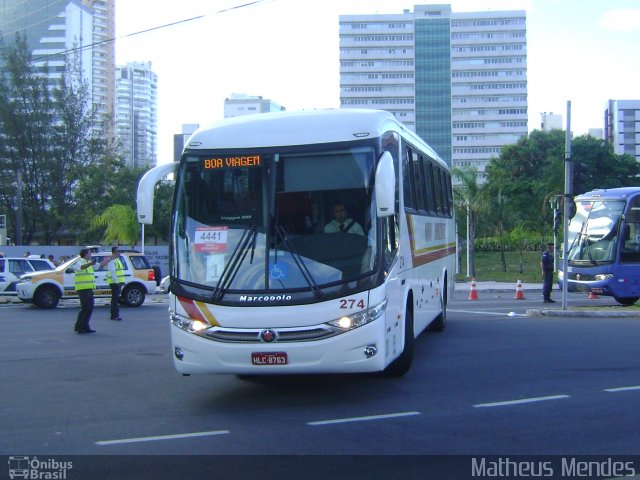 Viação Novo Horizonte 274 na cidade de Vitória, Espírito Santo, Brasil, por Matheus Mendes. Número da foto: #1747794.