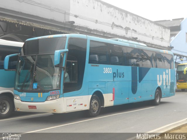 UTIL - União Transporte Interestadual de Luxo 3803 na cidade de Rio de Janeiro, Rio de Janeiro, Brasil, por Matheus  Marcos. Número da foto: #1748357.