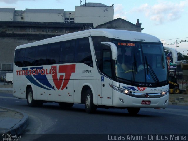 Viação Teresópolis RJ 203.075 na cidade de Rio de Janeiro, Rio de Janeiro, Brasil, por Lucas Alvim. Número da foto: #1749533.