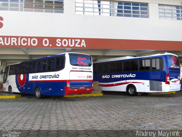 Viação São Cristóvão 2180 na cidade de Lavras, Minas Gerais, Brasil, por Andrey Gustavo. Número da foto: #1751598.