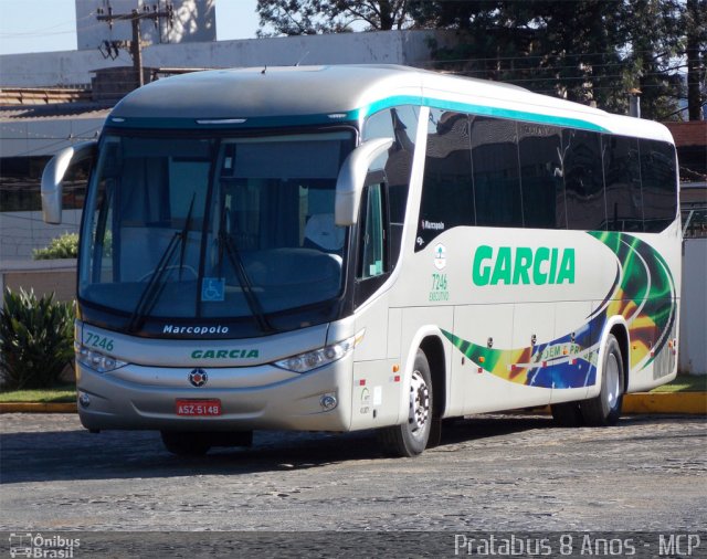 Viação Garcia 7246 na cidade de Londrina, Paraná, Brasil, por Cristiano Soares da Silva. ID da foto: 1751038.