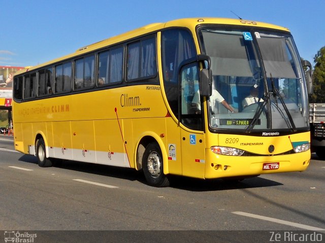 Viação Itapemirim 8209 na cidade de Seropédica, Rio de Janeiro, Brasil, por Zé Ricardo Reis. ID da foto: 1749943.