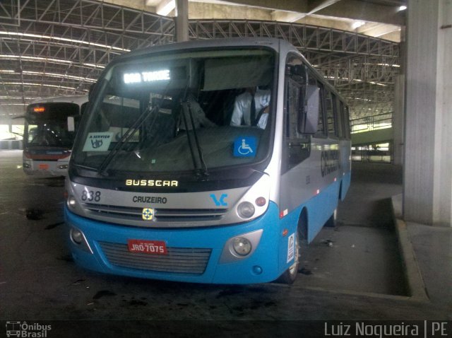 Viação Cruzeiro 838 na cidade de Recife, Pernambuco, Brasil, por Luiz Paulo A.  Nogueira. Número da foto: #1750643.