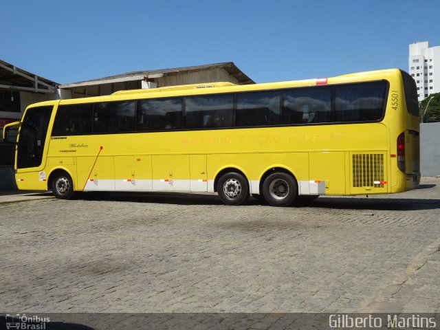 Viação Itapemirim 45501 na cidade de Guarapari, Espírito Santo, Brasil, por Gilberto Martins. Número da foto: #1750158.