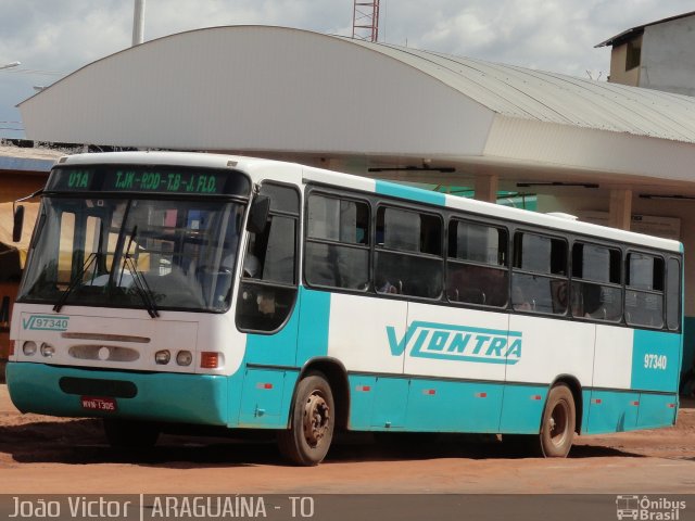 Viação Lontra 97340 na cidade de Araguaína, Tocantins, Brasil, por João Victor. ID da foto: 1753473.