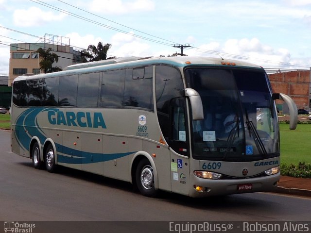 Viação Garcia 6609 na cidade de Londrina, Paraná, Brasil, por Robson Alves. Número da foto: #1753380.